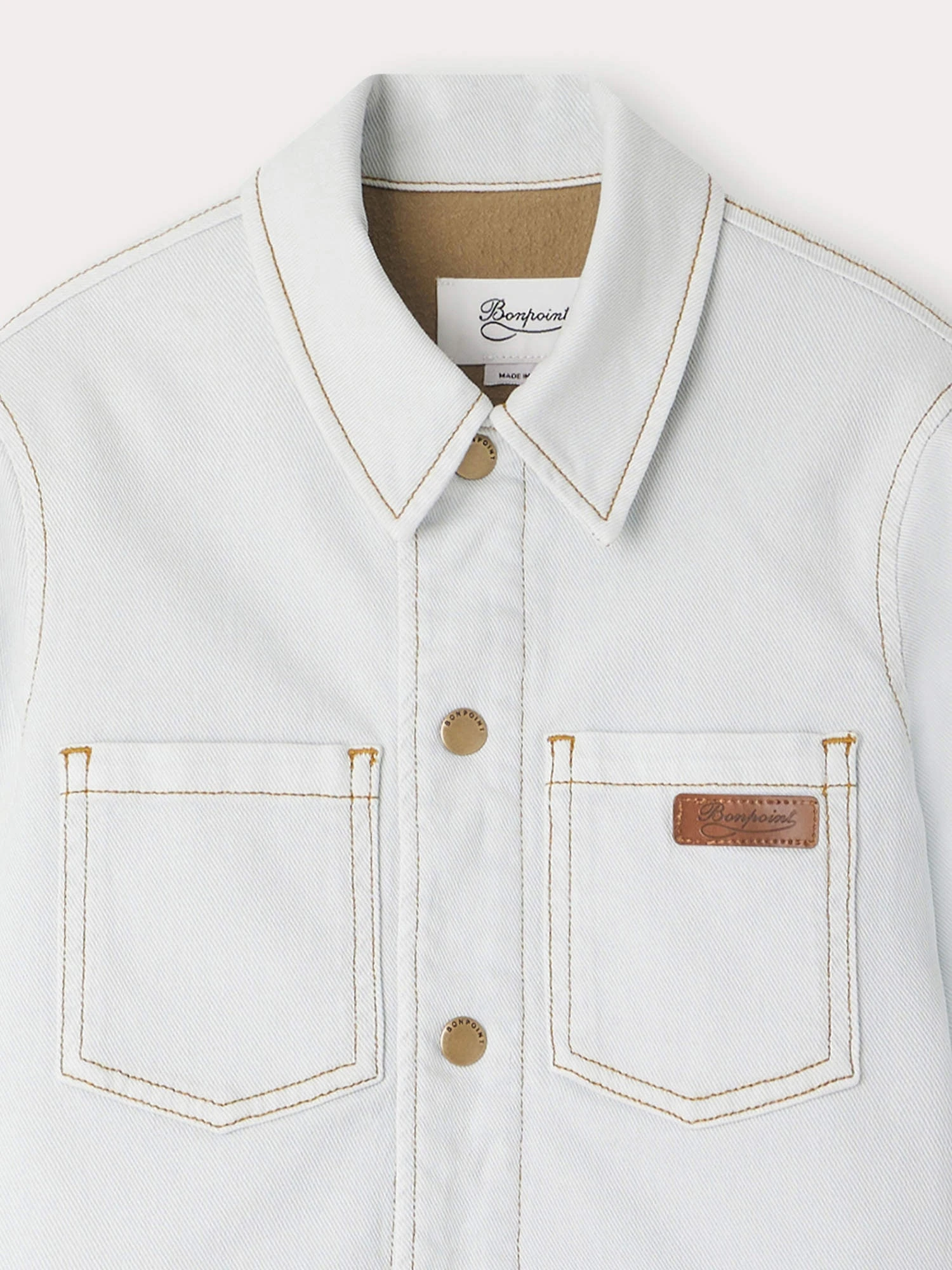 BONPOINT Surchemise Aurele Bleu Aqua 6 BONPOINT Surchemise Aurele Bleu Aqua – Image 4