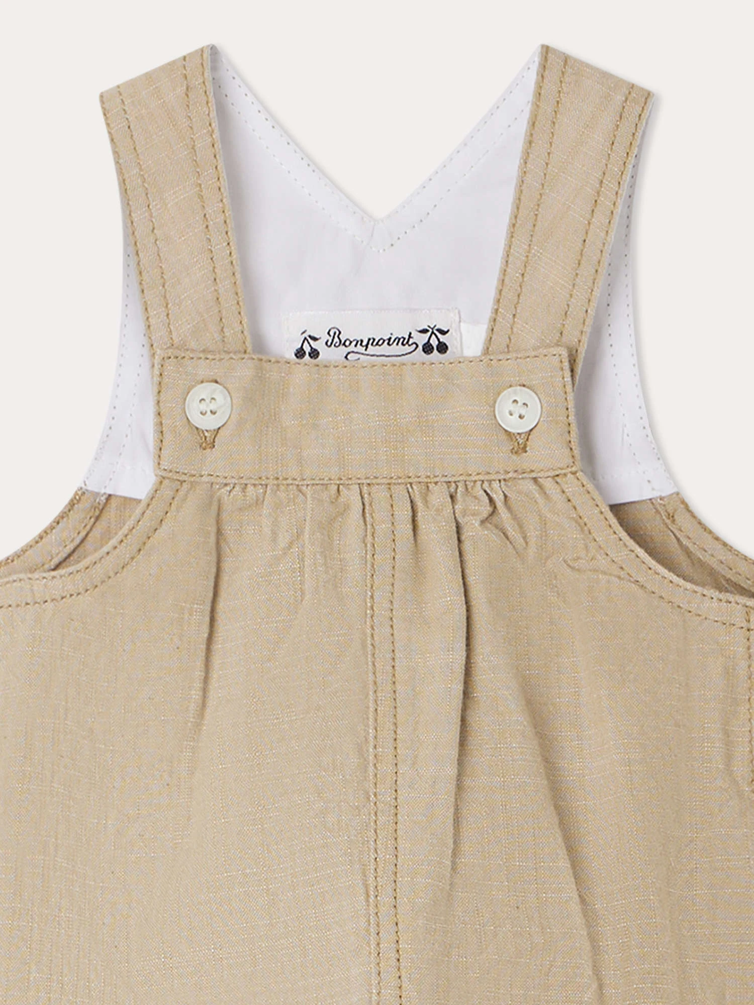 BONPOINT Salopette Ever Kaki Clair 5 BONPOINT Salopette Ever Kaki Clair â Image 3