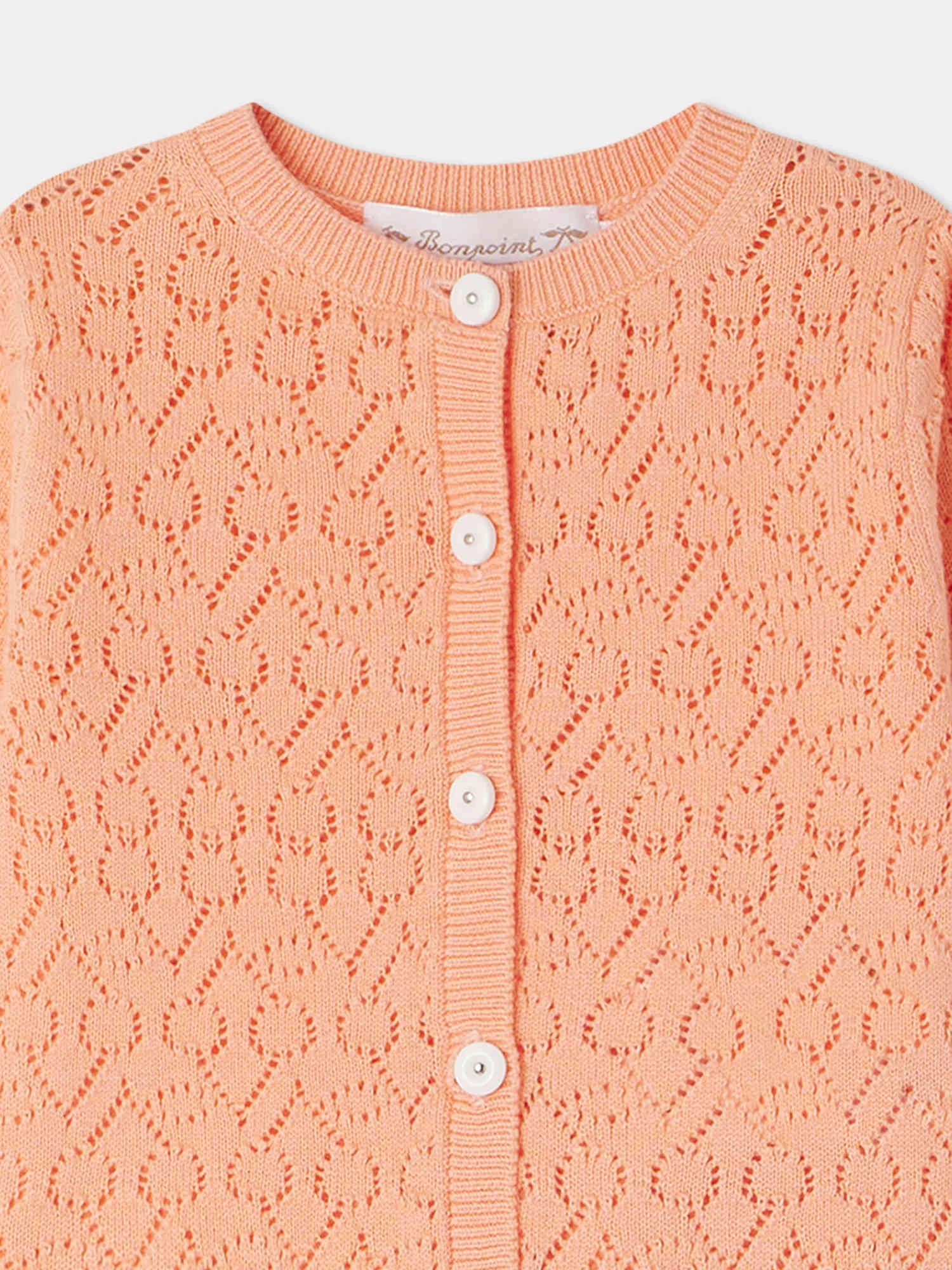 BONPOINT Cardigan Clayel Abricot 6 BONPOINT Cardigan Clayel Abricot – Image 4