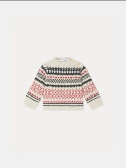 BONPOINT Pull Berthilie Gris Chine Clair