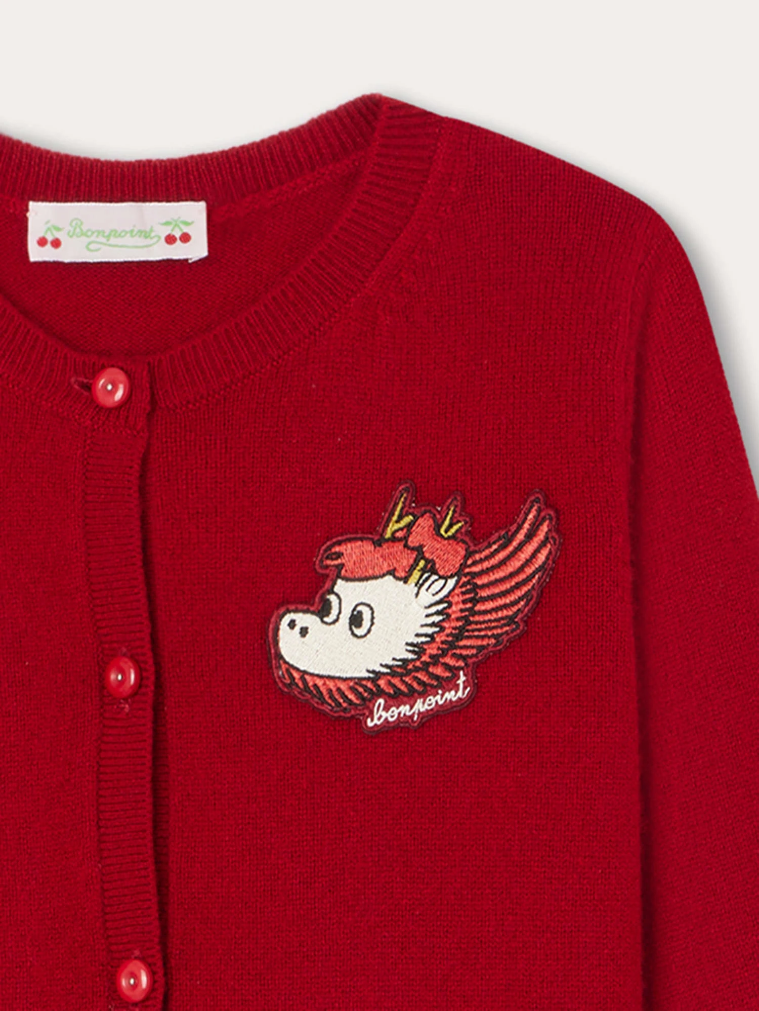 BONPOINT Cardigan Twist Rubis 5 BONPOINT Cardigan Twist Rubis – Image 3