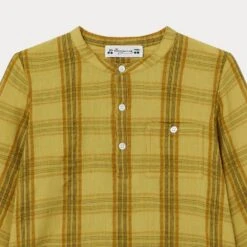 BONPOINT Chemise à Col Tunisien Garçon Jaune Acide -BONPOINT Soldes P02BSHWO0201 434 P02BSHWO0201 434 6