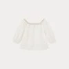 BONPOINT Blouse à Encolure Carrée Brodée Fille Blanc Lait -BONPOINT Soldes P02GBLWO0701 002 P02GBLWO0701 002 4