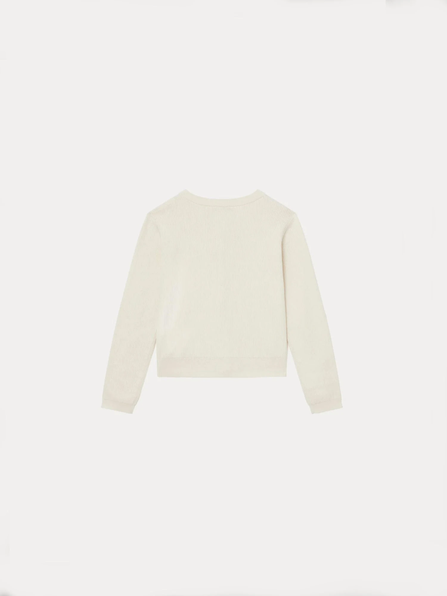 BONPOINT Cardigan En Coton Côtelé Fille Blanc Lait 4 BONPOINT Cardigan En Coton Côtelé Fille Blanc Lait – Image 2