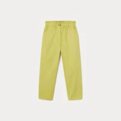 BONPOINT Pantalon Coupe Mom Fille Jaune Acide