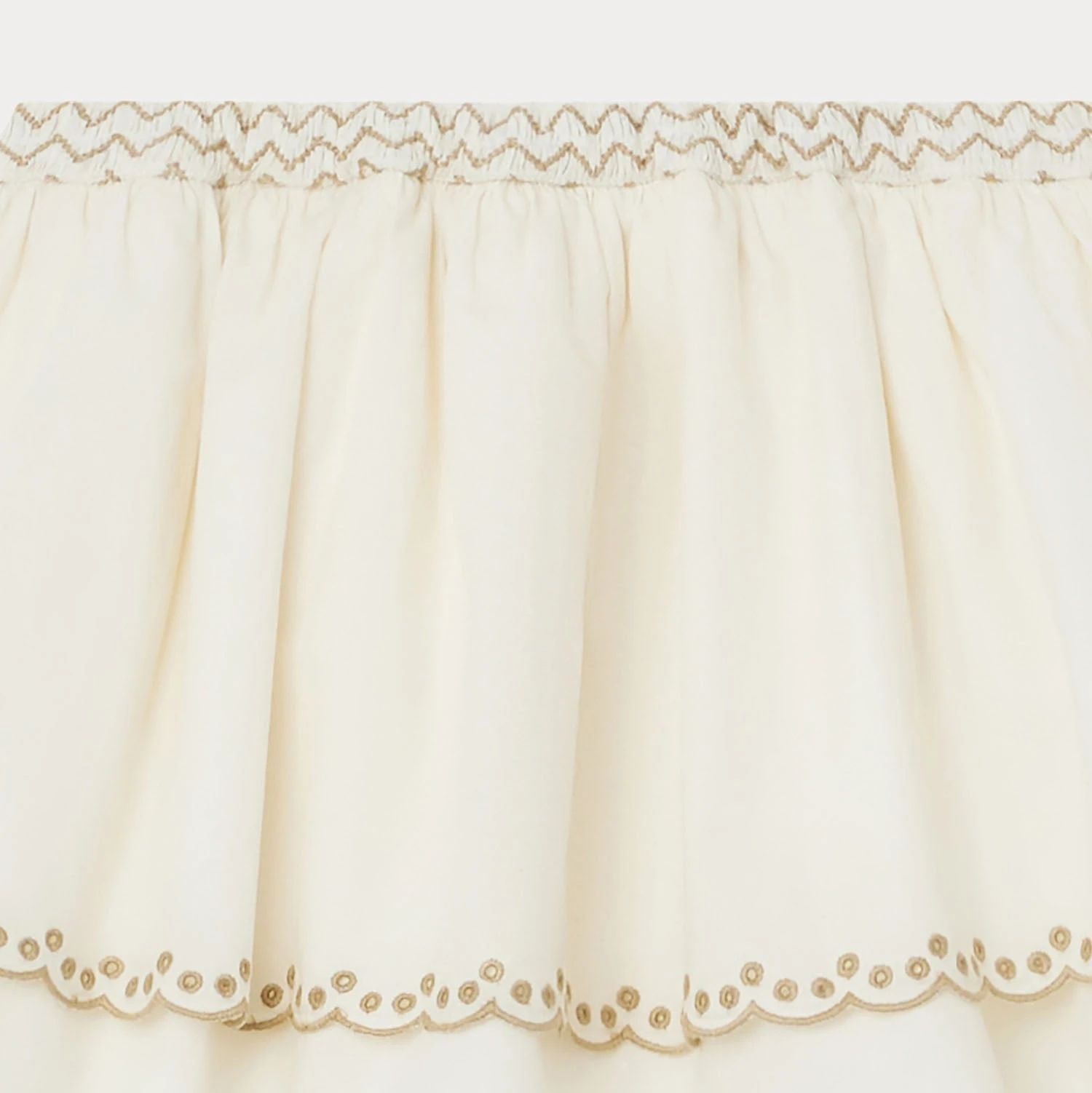 BONPOINT Jupe à Volants Brodés Fille écru 5 BONPOINT Jupe à Volants Brodés Fille écru – Image 3