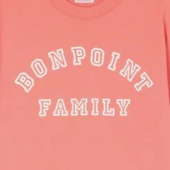BONPOINT T-shirt En Coton Biologique Fille Rose Camélia -BONPOINT Soldes P02GTSKN0102 122C P02GTSKN0102 122C 6