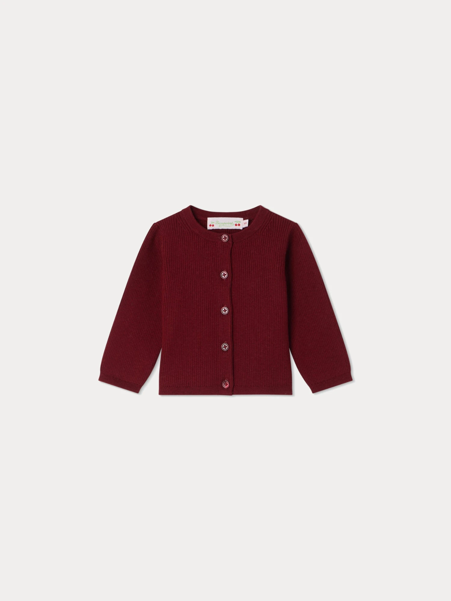 BONPOINT Cardigan Carina BORDEAUX 3 BONPOINT Cardigan Carina BORDEAUX