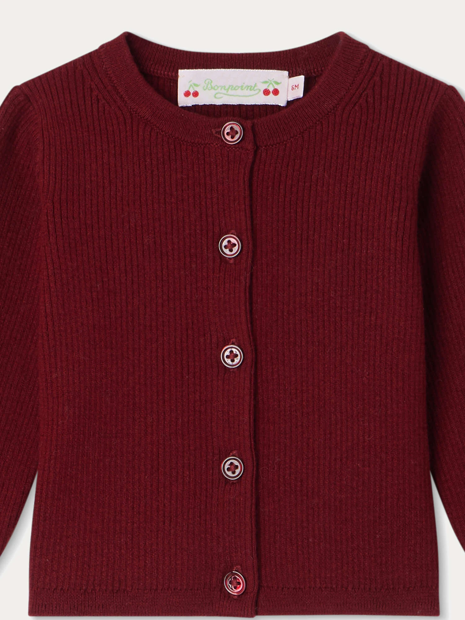 BONPOINT Cardigan Carina BORDEAUX 6 BONPOINT Cardigan Carina BORDEAUX – Image 4