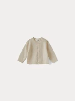BONPOINT Cardigan En Cachemire Bébé Blanc Lait