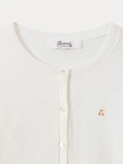 BONPOINT Cardigan Blanc Lait -BONPOINT Soldes PEBDA3593CA 102 PEBDA3593CA 102 3