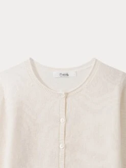 BONPOINT Cardigan Fille Blanc Lait -BONPOINT Soldes PEBDA3703CA 102 PEBDA3703CA 102 3