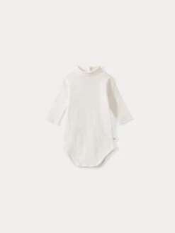 BONPOINT Body à Col Roulé Bébé Blanc Lait