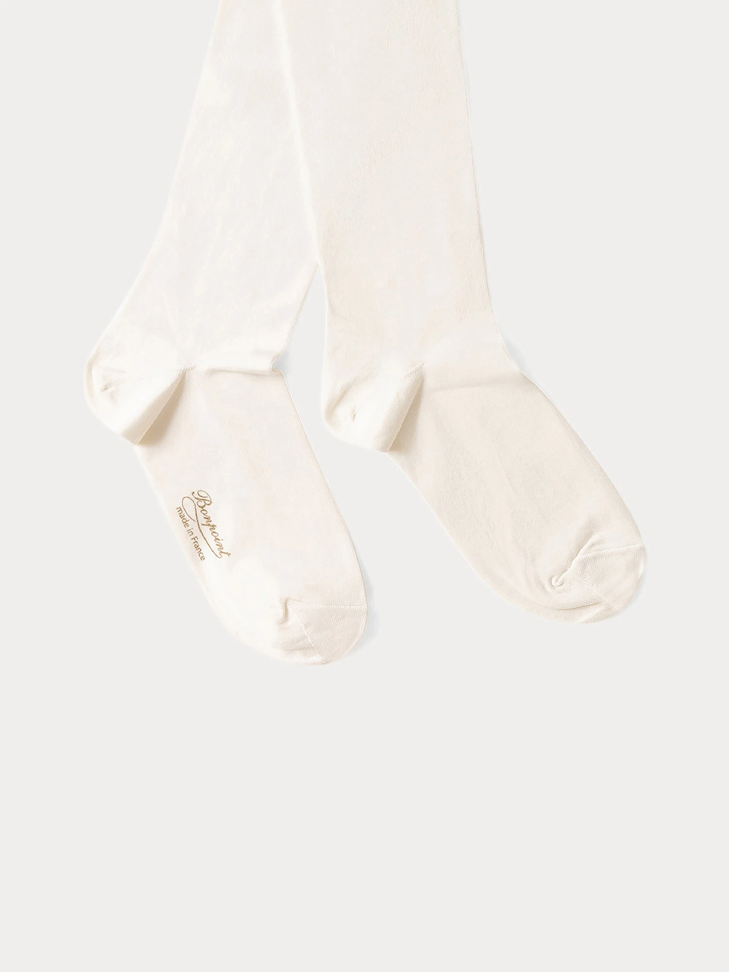 BONPOINT Collant En Microfibre Fille Blanc Lait 4 BONPOINT Collant En Microfibre Fille Blanc Lait – Image 2