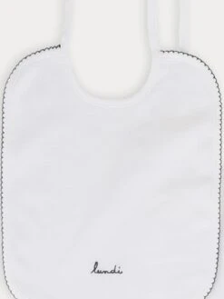 BONPOINT Lot De Bavoirs Brodés Blanc -BONPOINT Soldes PESBAVOIRS 000 PESBAVOIRS 000 6