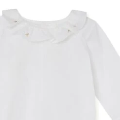 BONPOINT Blouse Brodée En Coton Bio Bébé Blanc -BONPOINT Soldes S02XBLWO1107 000 S02XBLWO1107 000 3