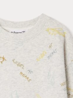 BONPOINT Sweat Tonino Blanc -BONPOINT Soldes S04BSWK00004 609 S04BSWK00004 609 3