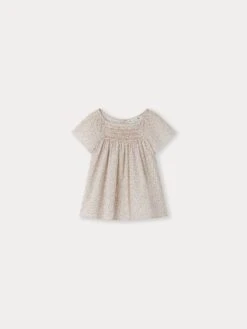 BONPOINT Blouse Smockée Grenade Rose