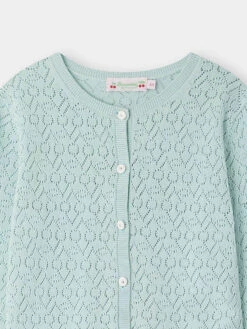 BONPOINT Cardigan Cherry Vert Céladon -BONPOINT Soldes S04GCAK00001 041C S04GCAK00001 041C 3