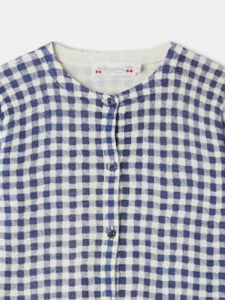 BONPOINT Cardigan Tyra Carreaux Marine -BONPOINT Soldes S04GCAK00002 370 S04GCAK00002 370 3