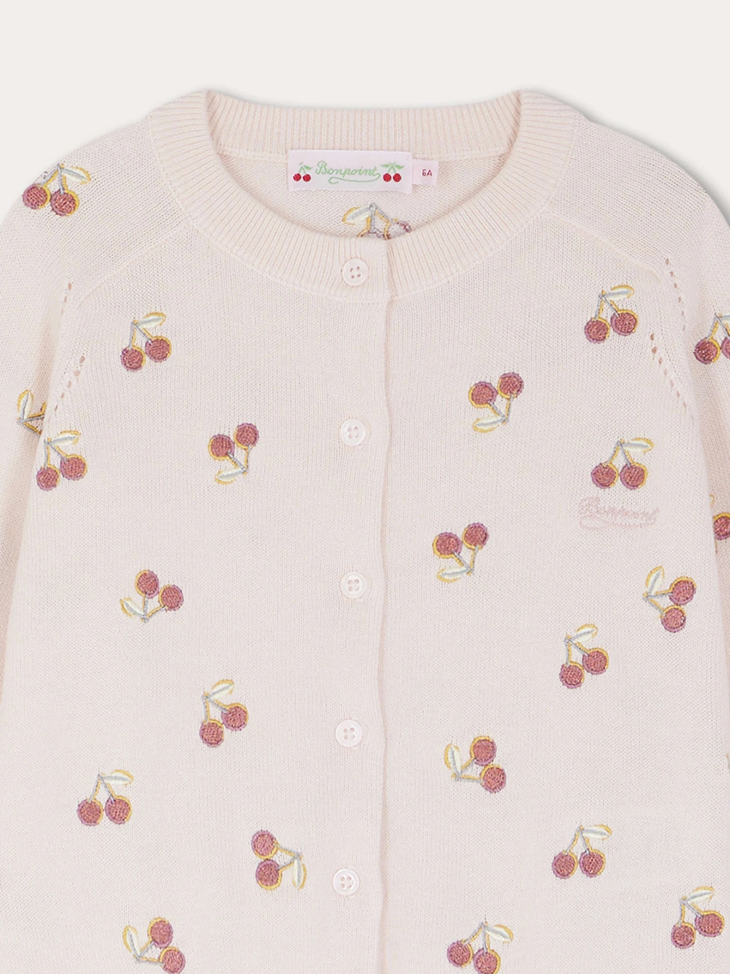 BONPOINT Cardigan Aizoon Rose 5 BONPOINT Cardigan Aizoon Rose – Image 3