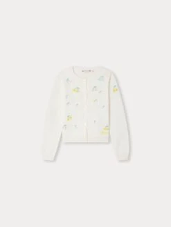 BONPOINT Cardigan Toesie Blanc Lait