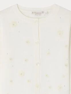 BONPOINT Cardigan Francille Blanc Lait -BONPOINT Soldes S04GCAK00008 102 S04GCAK00008 102 3