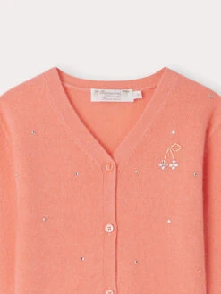 BONPOINT Cardigan Divine Sérigraphié Corail -BONPOINT Soldes S04GCAK00009 135 S04GCAK00009 135 3