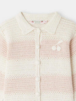 BONPOINT Cardigan Faro Rose Poudré 7 BONPOINT Cardigan Faro Rose Poudré -BONPOINT Soldes S04GCAK00012 225A S04GCAK00012 225A 3