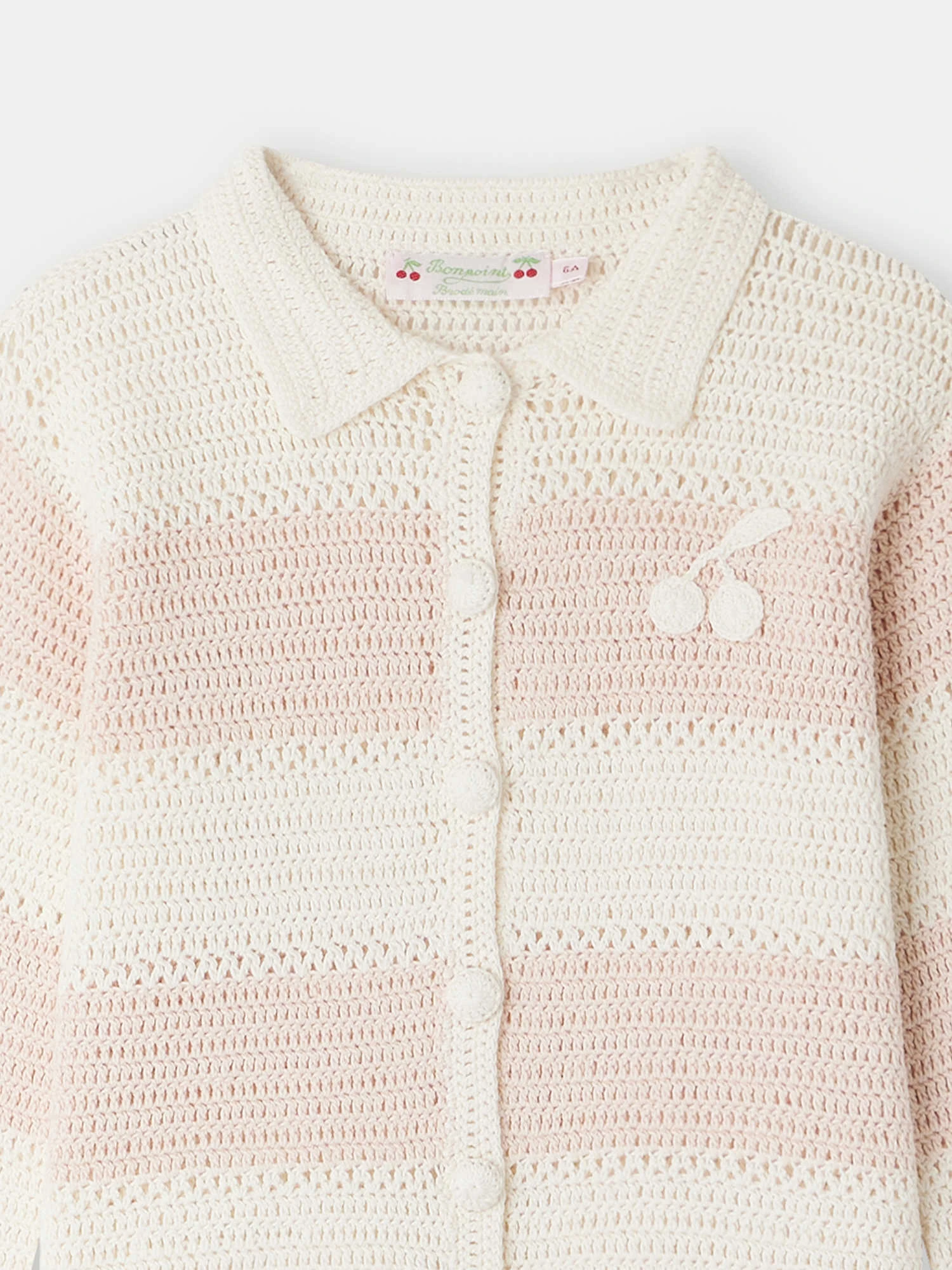 BONPOINT Cardigan Faro Rose Poudré 5 BONPOINT Cardigan Faro Rose Poudré – Image 3