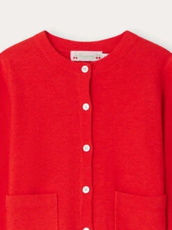 BONPOINT Cardigan Clarisse Coquelicot 7 BONPOINT Cardigan Clarisse Coquelicot -BONPOINT Soldes S04GCAK00013 051A S04GCAK00013 051A 3