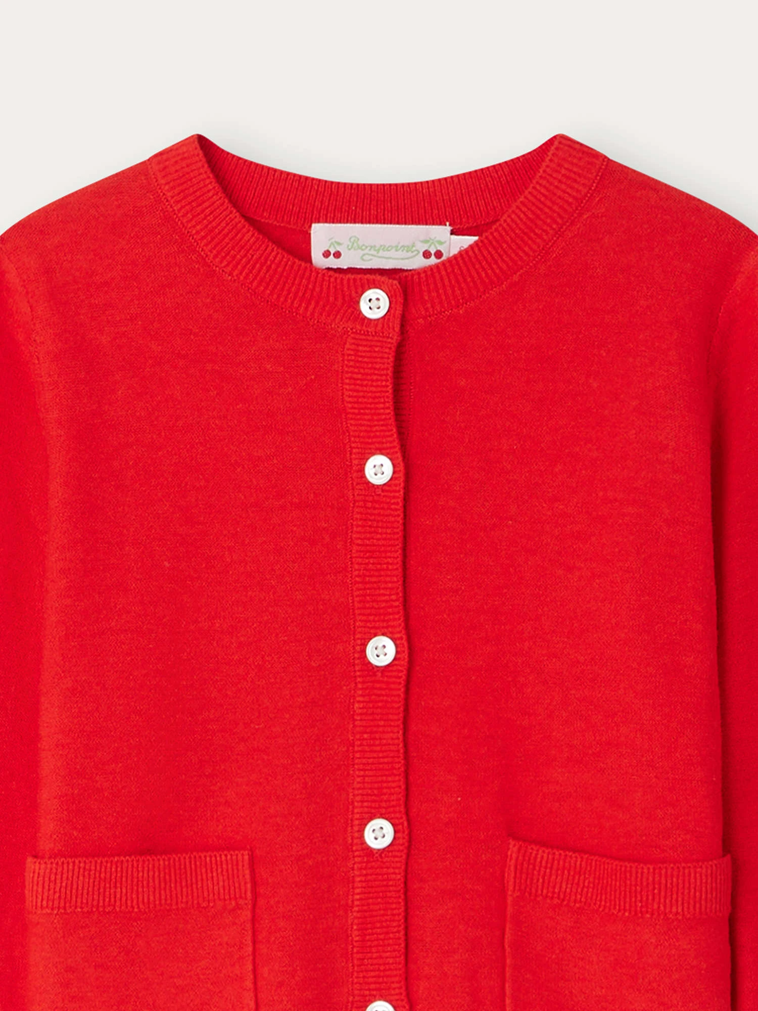 BONPOINT Cardigan Clarisse Coquelicot 5 BONPOINT Cardigan Clarisse Coquelicot – Image 3