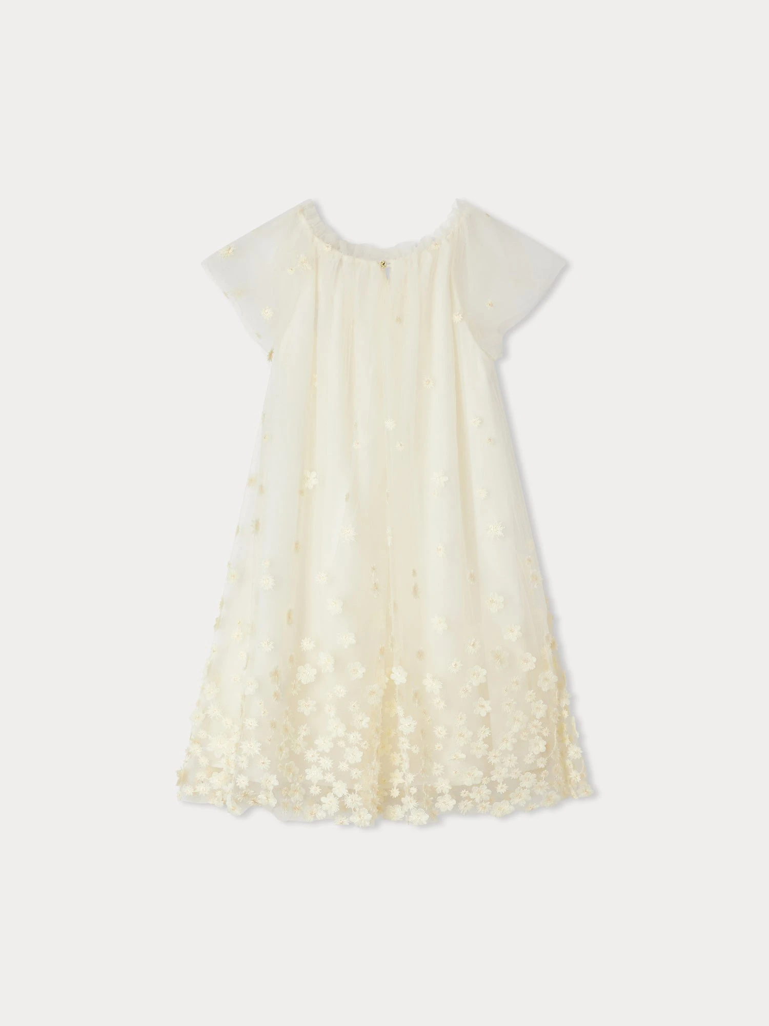 BONPOINT Robe De Cérémonie Charlotte Jaune Clair 5 BONPOINT Robe De Cérémonie Charlotte Jaune Clair – Image 3
