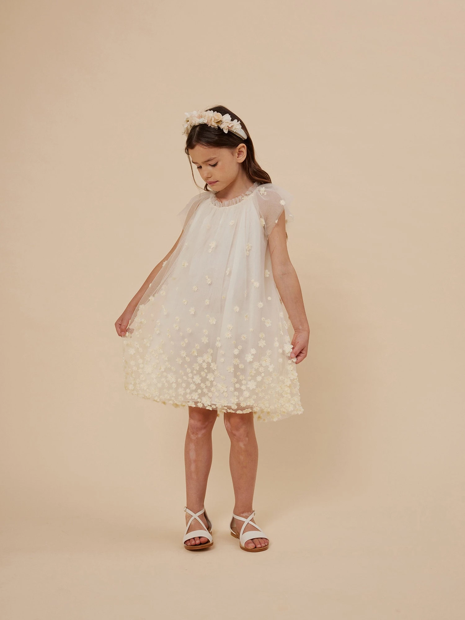 BONPOINT Robe De Cérémonie Charlotte Jaune Clair 3 BONPOINT Robe De Cérémonie Charlotte Jaune Clair