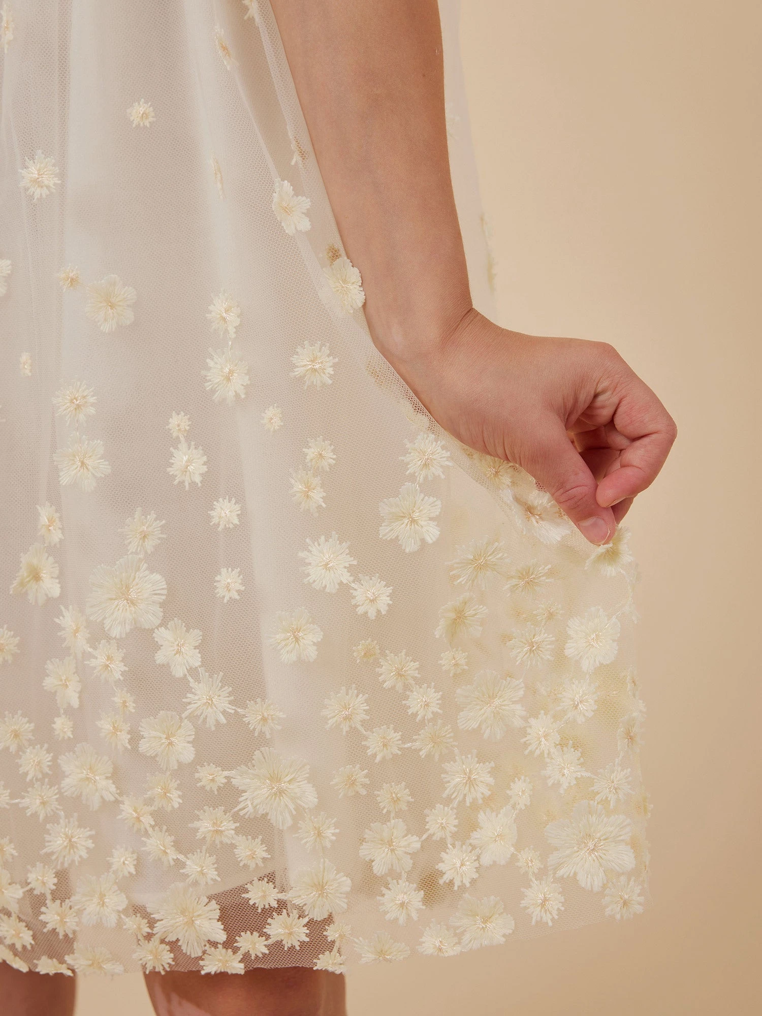 BONPOINT Robe De Cérémonie Charlotte Jaune Clair 7 BONPOINT Robe De Cérémonie Charlotte Jaune Clair – Image 5