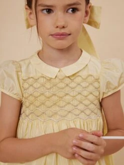 BONPOINT Robe Habillée Terrie Jaune Clair