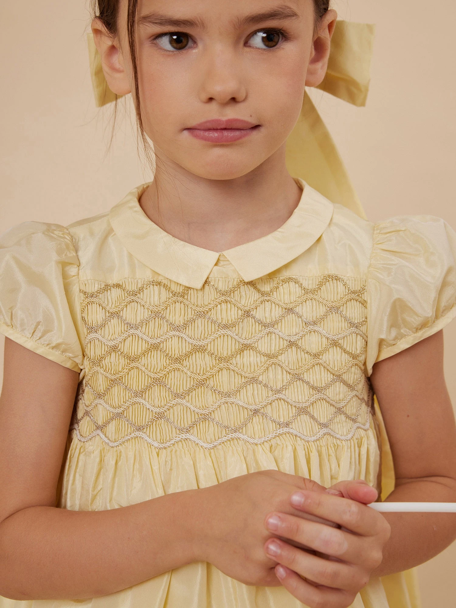 BONPOINT Robe Habillée Terrie Jaune Clair 3 BONPOINT Robe Habillée Terrie Jaune Clair