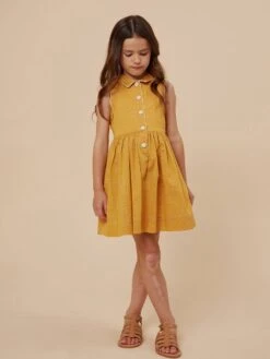 BONPOINT Robe Anne Jaune Soleil