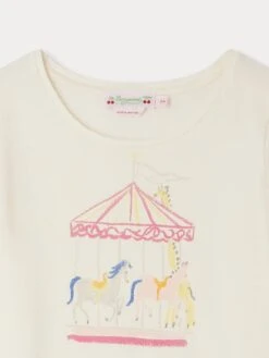 BONPOINT T-shirt Alcala Upb Ivoire -BONPOINT Soldes S04GTSK00014 104 S04GTSK00014 104 3