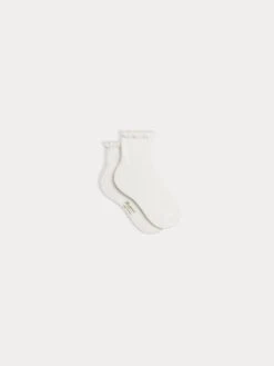 BONPOINT Chaussettes Feather Blanc Lait