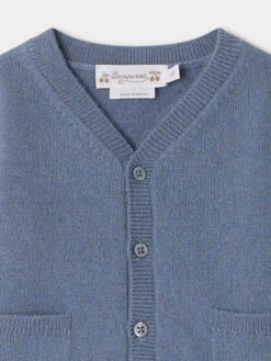 BONPOINT Cardigan Tahiel Bleu Du Nord -BONPOINT Soldes S04OCAK00001 016 S04OCAK00001 016 3