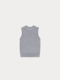 BONPOINT Gilet Sans Manches Coton Lin Bleu Du Nord -BONPOINT Soldes S04WJUK00006 016 S04WJUK00006 016 2