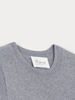 BONPOINT Gilet Sans Manches Coton Lin Bleu Du Nord -BONPOINT Soldes S04WJUK00006 016 S04WJUK00006 016 3