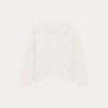 BONPOINT Pull En Maille Chunky Col V En Coton Blanc -BONPOINT Soldes S04WJUK00008 003 S04WJUK00008 003 1
