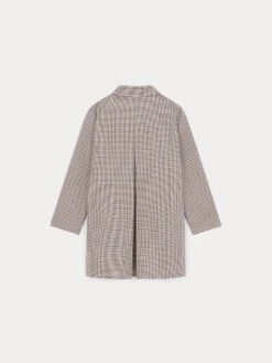 BONPOINT Manteau à Line Pied De Poule Marron / Bleu / Beige -BONPOINT Soldes S04WOUW00008 460 S04WOUW00008 460 2