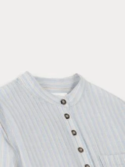 BONPOINT Chemise En Coton Rayée Ciel -BONPOINT Soldes S04WSHW00007 210 S04WSHW00007 210 3