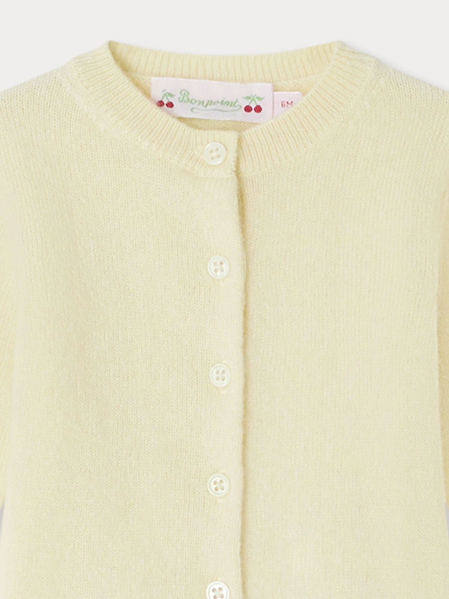 BONPOINT Cardigan Fayana Jaune Clair 6 BONPOINT Cardigan Fayana Jaune Clair – Image 4