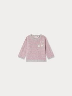 BONPOINT Pull Celly Rose Foncé
