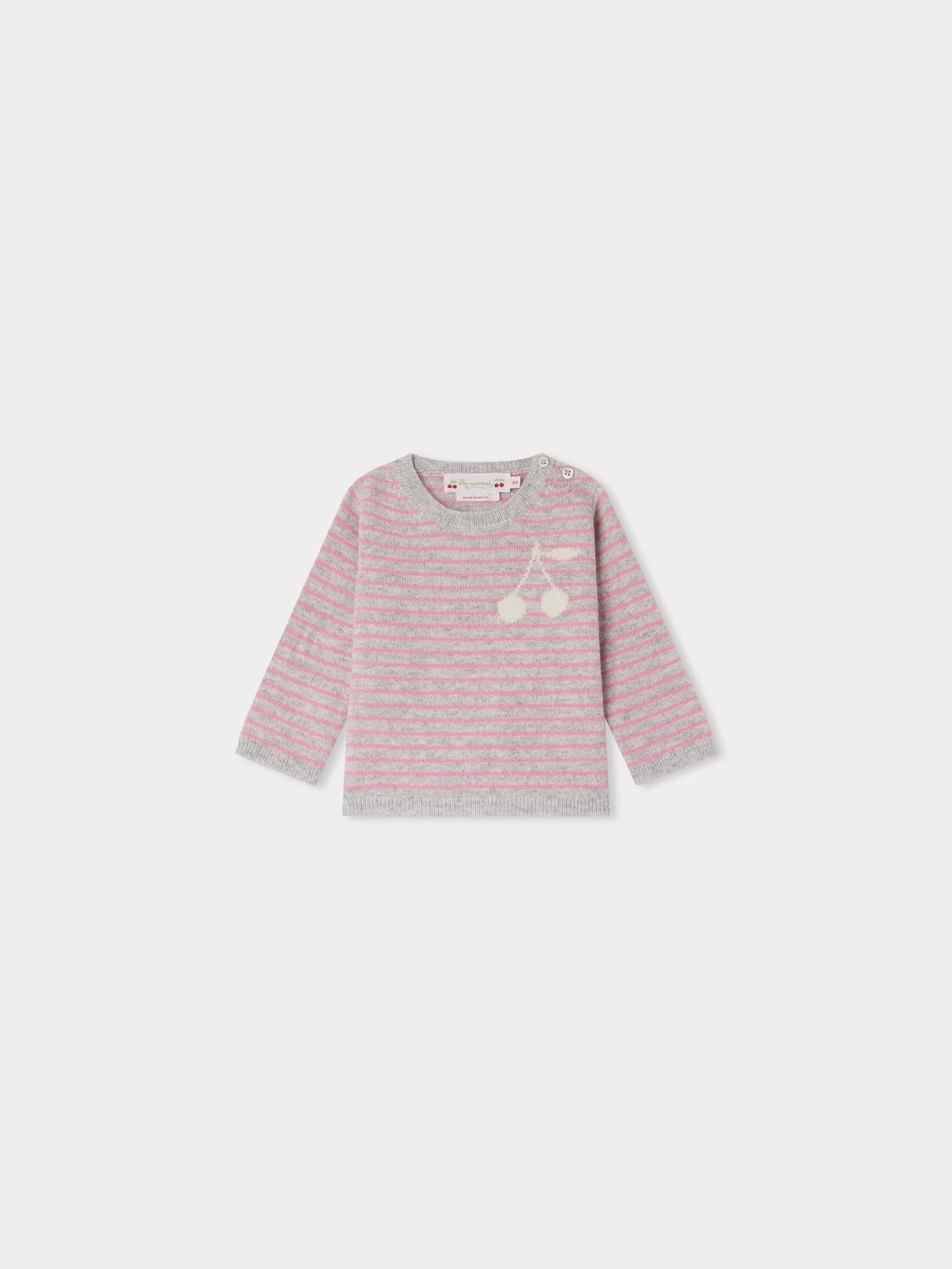 BONPOINT Pull Celly Rose Foncé 3 BONPOINT Pull Celly Rose Foncé