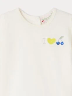 BONPOINT T-shirt Cira Blanc Lait 7 BONPOINT T-shirt Cira Blanc Lait -BONPOINT Soldes S04XTSK00001 102 S04XTSK00001 102 3